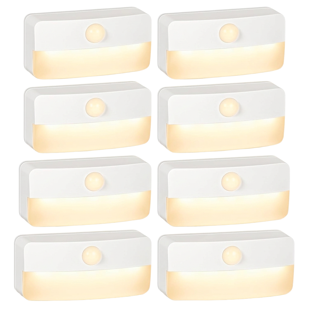 Motion Sensor Stick-On Lights (8-Pack)